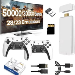 2025 M15 Plus Retro Game Console Built in Game Stick  Wireless Controllers  Classic Game Emulator